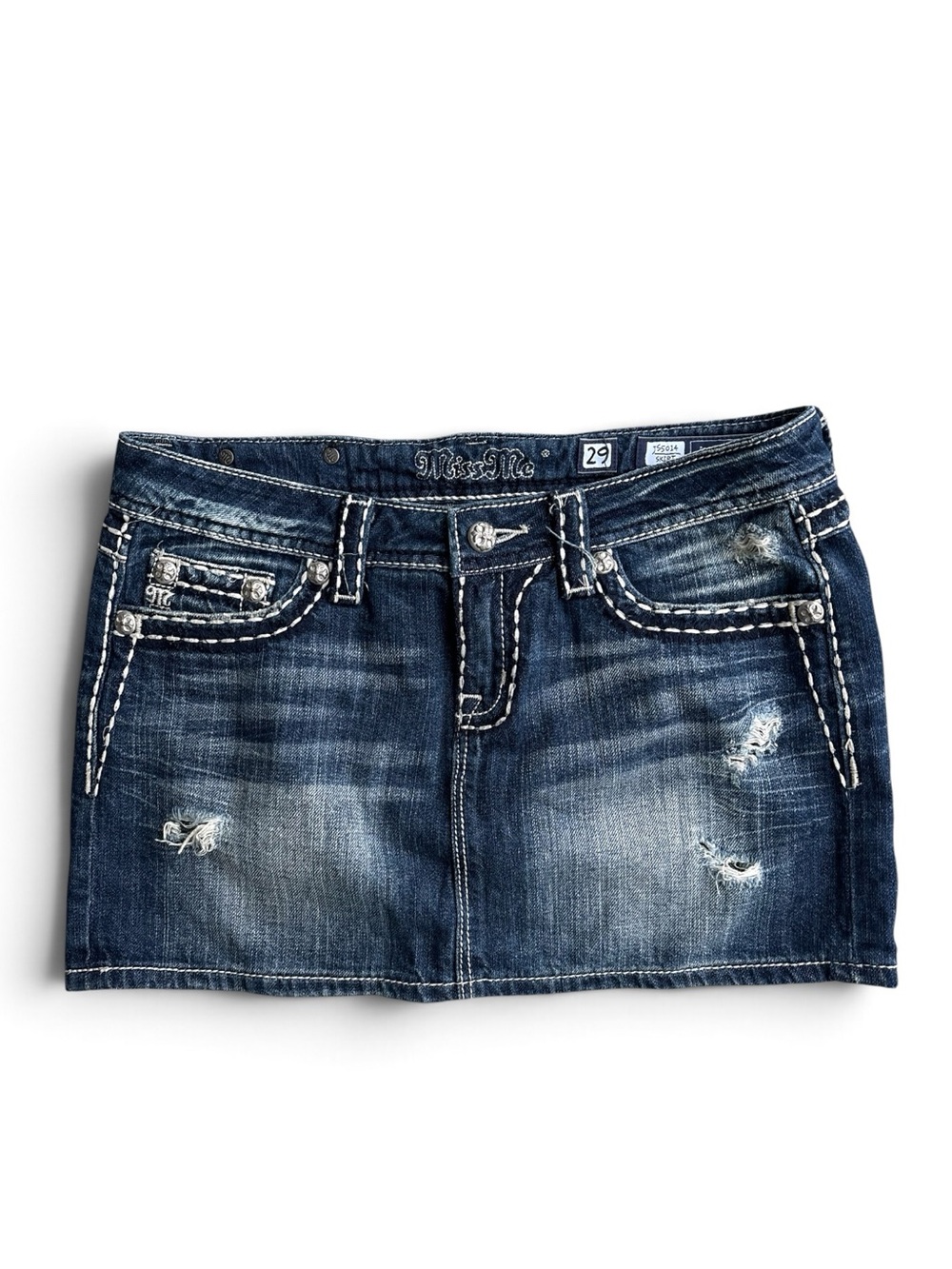 Miss ME Denim Jean Skirt Mini Size 29